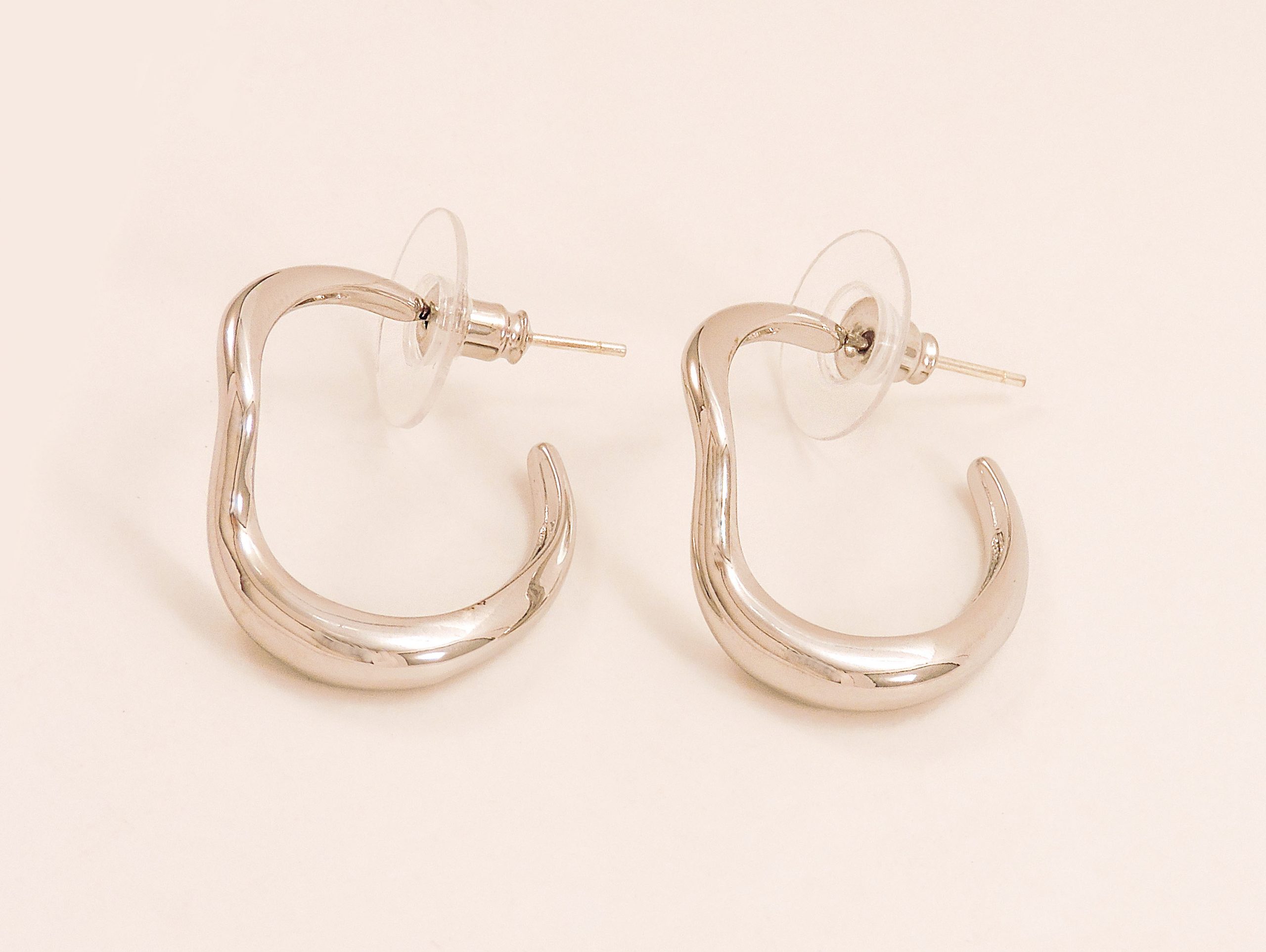 Créoles argentées Cloé