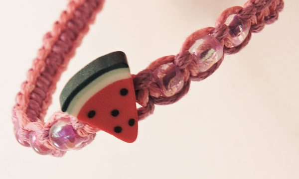 Bracelet fille pastèque