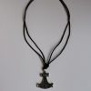 Collier étain marteau thor Collier étain marteau thor