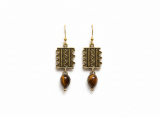 Boucles d'oreilles oeil de tigre