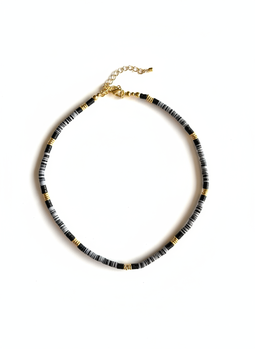 Collier perles de vinyle Collier perles de vinyle